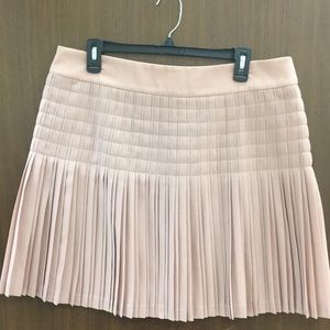 J Crew dark blush pleated (lined) skirt